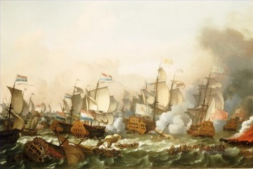 Ludolf Bakhuizen The Battle of Barfleur 1692 Sea Warfare Oil Paintings